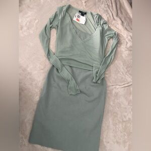 NWT forever 21 bodycon dress with attachable sheer coverup